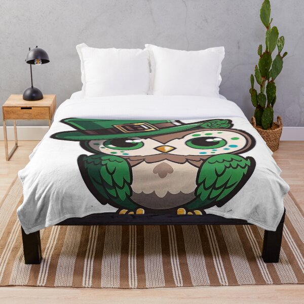 Item preview, Búho de San Patricio con sombrero verde designed and sold by knuppify.