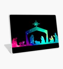 Christmas Nativity Scene- Coloured Laptop Skin