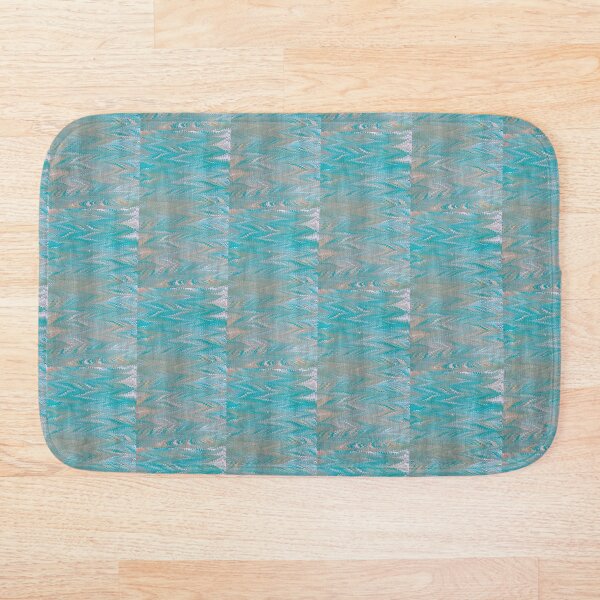 Item preview, shades of blue scallopped marbling repeating pattern designed and sold by marblingqueen.