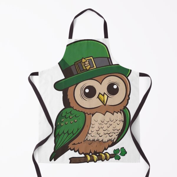 Artikelvorschau, St Patricks Eule mit Hut entworfen und verkauft von knuppify.