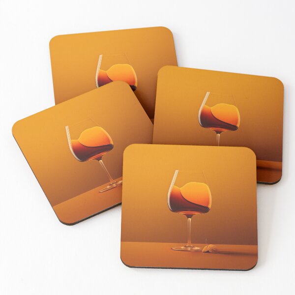 Item preview, Orange Amber Wine Glass  designed and sold by SOMM DIGI ART .