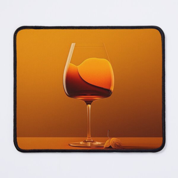 Item preview, Orange Amber Wine Glass designed and sold by SOMM DIGI ART .
