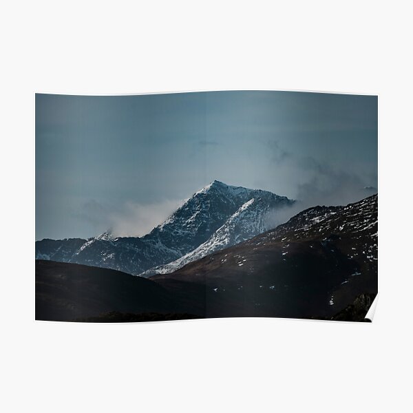 mount Snowdon snowdonia national park Poster