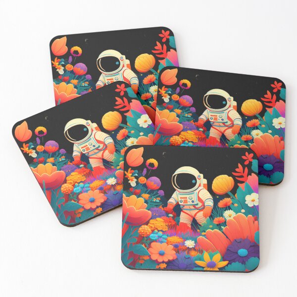 Item preview, Astronaut amongst Flowers designed and sold by MTJ-Mushrooms.