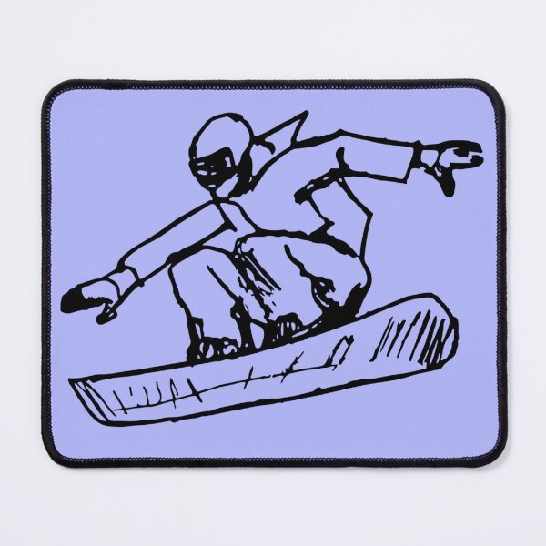 Item preview, Jumping snowboarder black gift designed and sold by TeeArtistry.