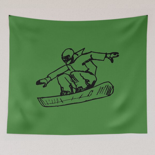 Item preview, Jumping snowboarder black gift designed and sold by TeeArtistry.