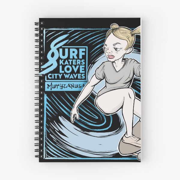 Item preview, Surf skaters love city waves designed and sold by motylanoga.