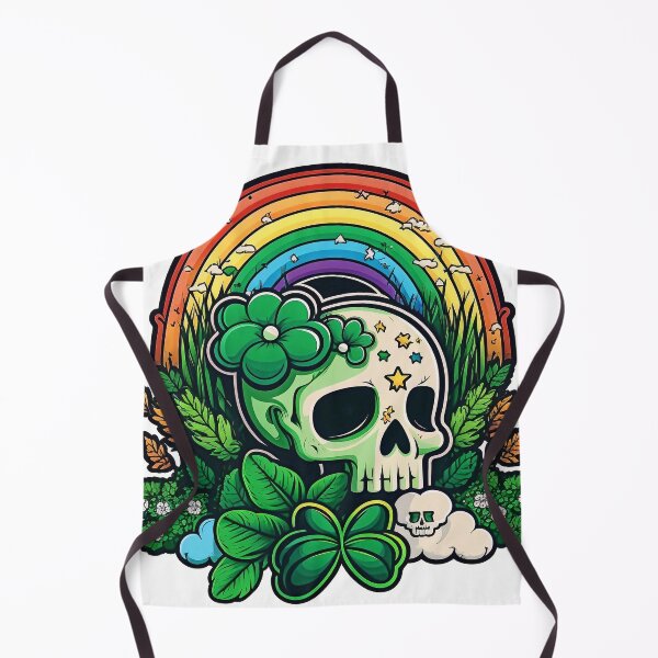Item preview, Skull with rainbow for St. Patrick's Day designed and sold by knuppify.