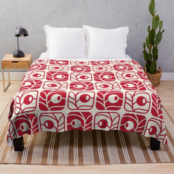 Item preview, 2565 - viva magenta floral tiles pattern designed and sold by RouCouCou.