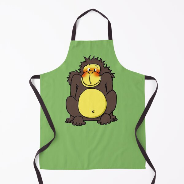 Item preview, shy gorilla designed and sold by CuteCartoon.