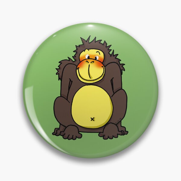 Item preview, shy gorilla designed and sold by CuteCartoon.