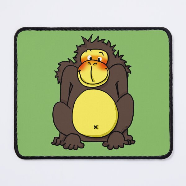 Item preview, shy gorilla designed and sold by CuteCartoon.