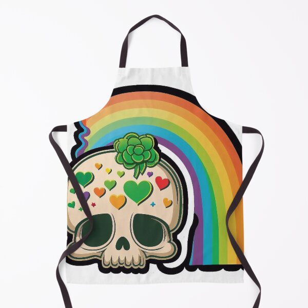 Item preview, Skull with rainbow for St. Patrick's Day designed and sold by knuppify.