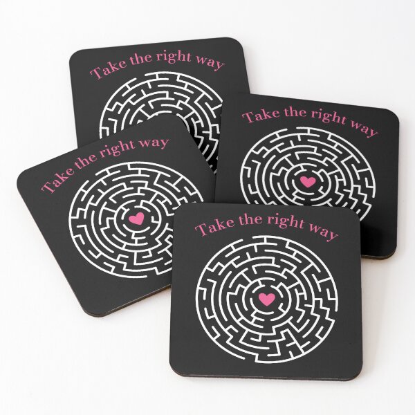 Item preview, Take The Right Way Labyrinth Heart Maze designed and sold by MooonTees.