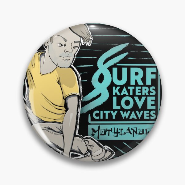 Item preview, Surf skaters love city waves designed and sold by motylanoga.