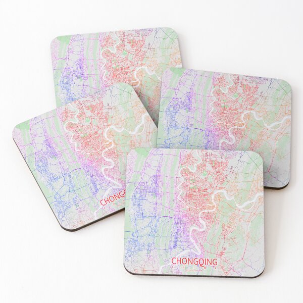 Item preview, Chongqing City Map of Sichuan, China - Colorful designed and sold by deMAP.