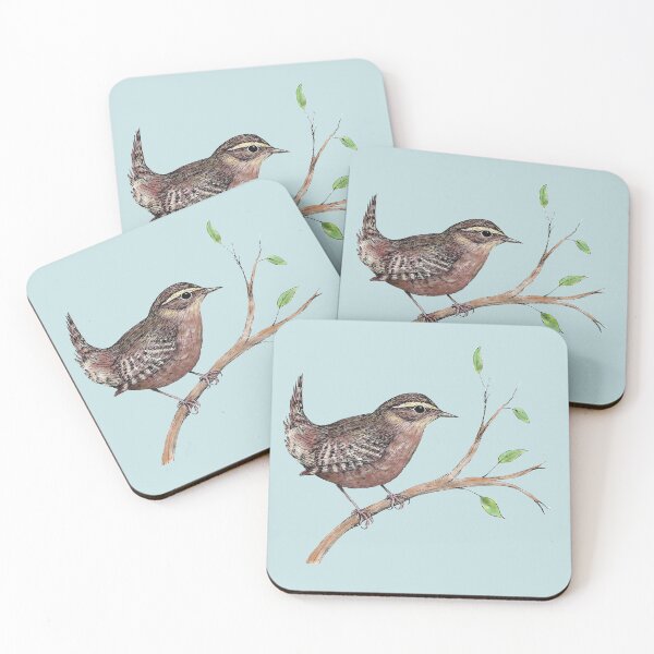 Item preview,  Coloured ink drawing of a wren designed and sold by Bwiselizzy.