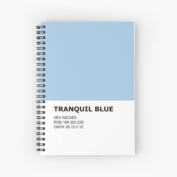 Pastel blue pantone color swatch | Spiral Notebook