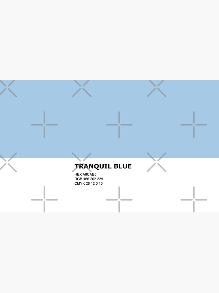 Tranquil Blue - Light Blue - Color Pantone Colour Design Sticker