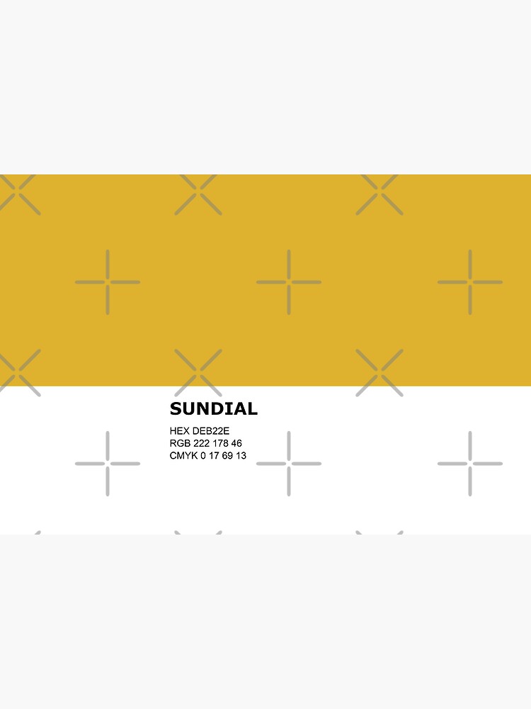 Sundial - Earthy Yellow - Color Pantone Colour Design Art Board Print for  Sale by Shirtlify