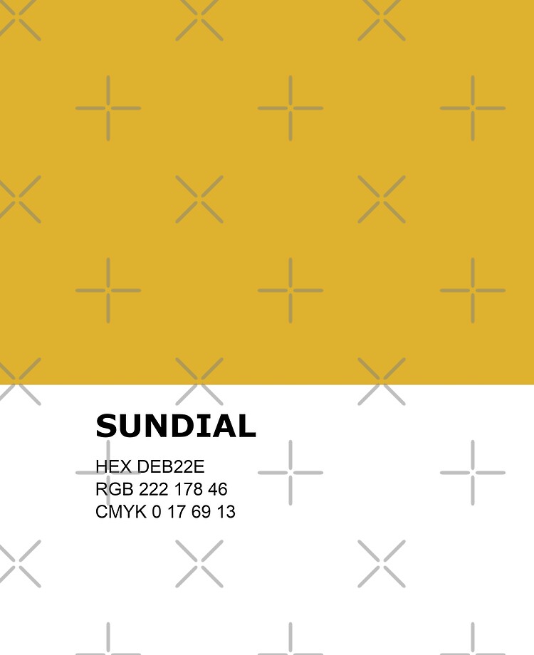 Sundial - Earthy Yellow - Color Pantone Colour Design Art Board Print for  Sale by Shirtlify
