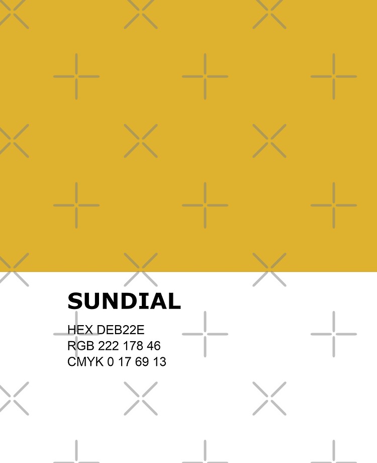 Sundial - Earthy Yellow - Color Pantone Colour Design | iPad Case & Skin