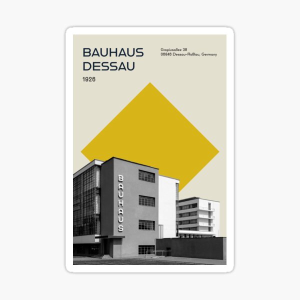 Vista previa del artículo con la obra «Impresión de arquitectura Bauhaus Dessau», diseñado y vendido por MDRNHOME.