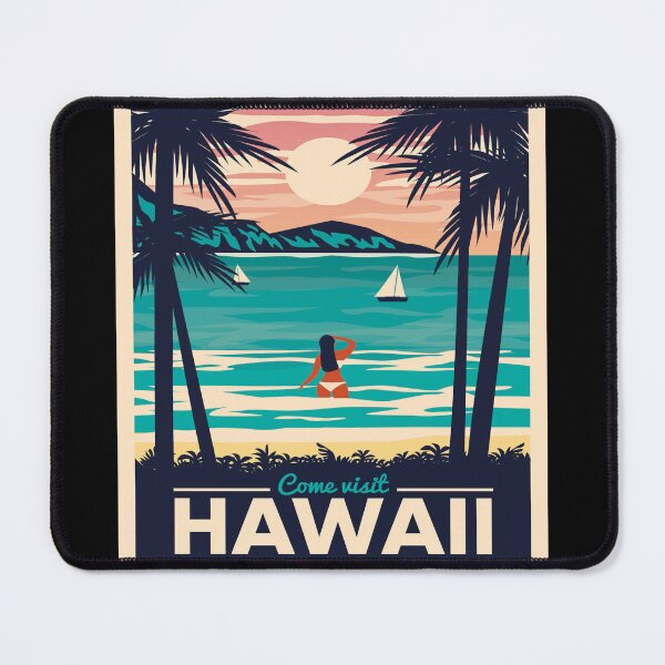 Item preview, Vintage Hawaii Surfing Label designed and sold by Arab Fashion.