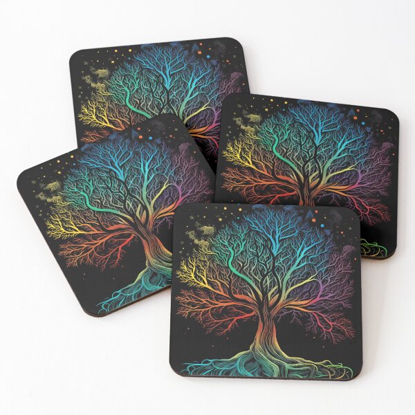 Item preview, Rainbow Colored Celtic Tree of Life Pagan Wiccan designed and sold by CGSGraphics.