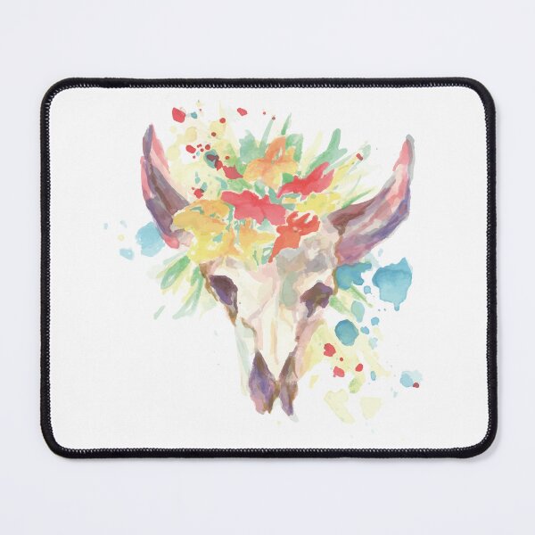 Item preview, Water Color Bovine Skull designed and sold by TP-Designs.