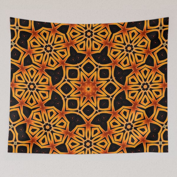 Item preview, Burnt Orange Mandala designed and sold by DiscoGypsyFish.