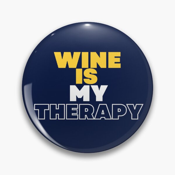 Item preview, Wine is My Therapy Funny Wine Quotes designed and sold by Alper Billik.