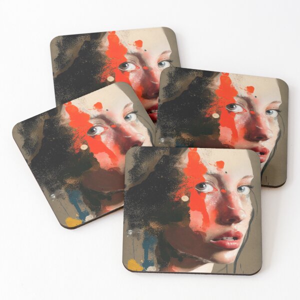 Item preview, Abstract Portrait of a Woman designed and sold by aiko-art.