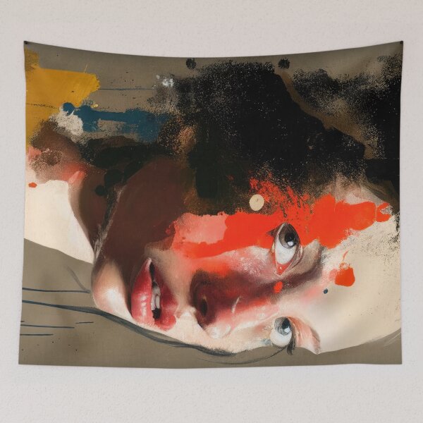 Item preview, Abstract Portrait of a Woman designed and sold by aiko-art.