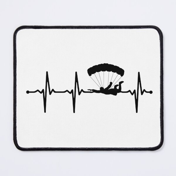 Item preview, Parachuter Skydiving Heartbeat ECG Pulse Bv designed and sold by KleverOlivier.