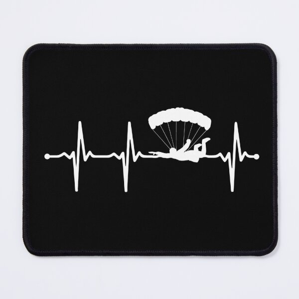 Item preview, Parachuter Skydiving Heartbeat ECG Pulse Wv designed and sold by KleverOlivier.