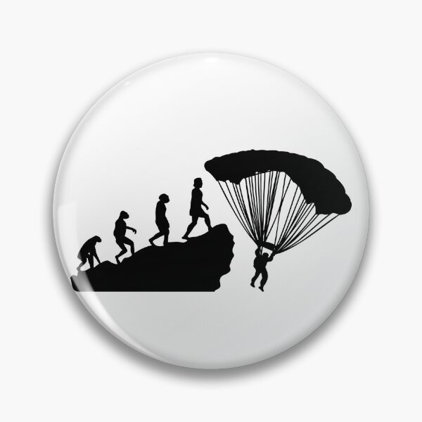 Item preview, Parachuter Evolution Funny Parachuting Meme Bv designed and sold by KleverOlivier.