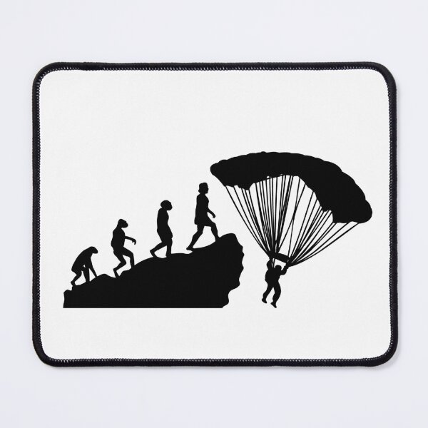 Item preview, Parachuter Evolution Funny Parachuting Meme Bv designed and sold by KleverOlivier.