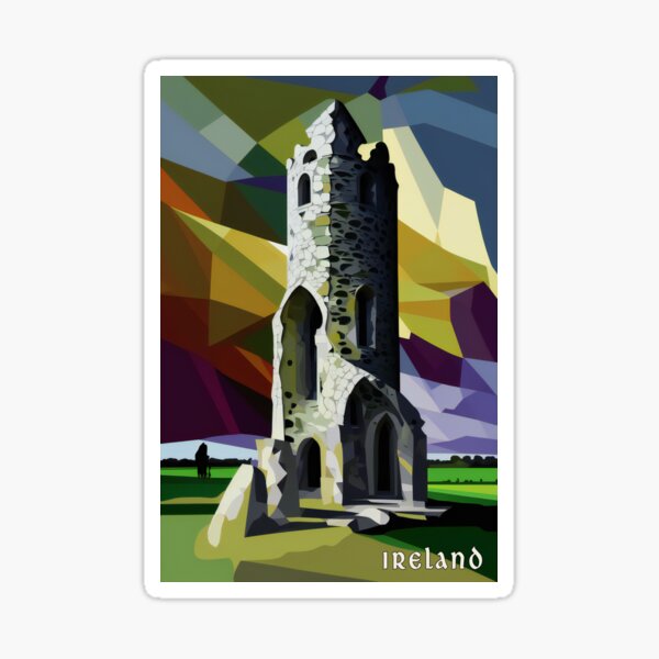 Irish Round Tower Sticker