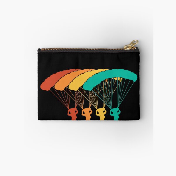 Item preview, Retro Repeating Parachuter Silhouettes designed and sold by KleverOlivier.