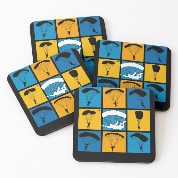 Item preview, Parachuting Pop Art Silhouettes designed and sold by KleverOlivier.