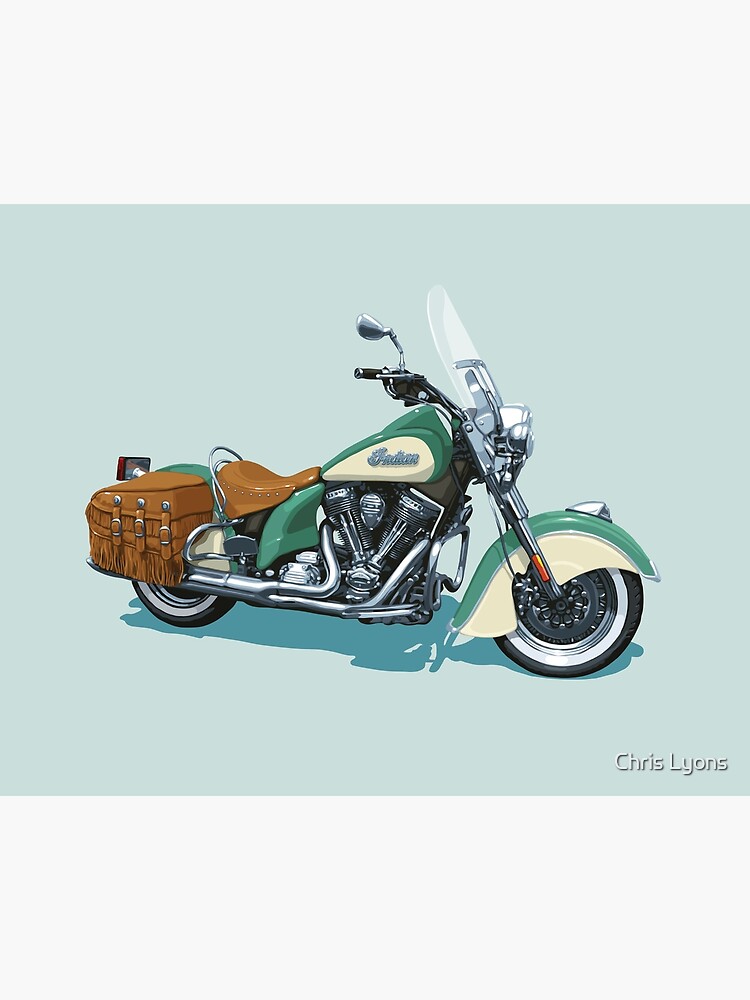 American Indian Motorcycle Art Board Print By Hedrawsthings Redbubble