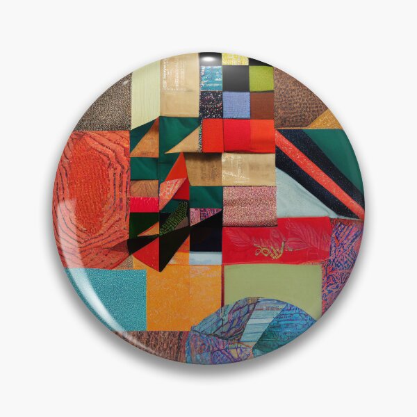 Item preview, various fabric and leather patchwork  designed and sold by m14arts.