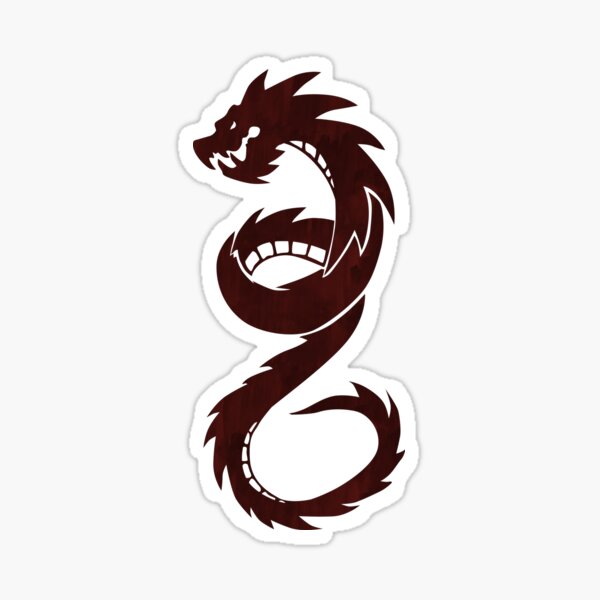 Chloe Red Dragon Sticker