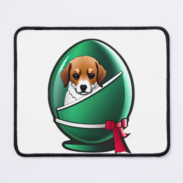 Item preview, dog in green egg designed and sold by okamitouch.