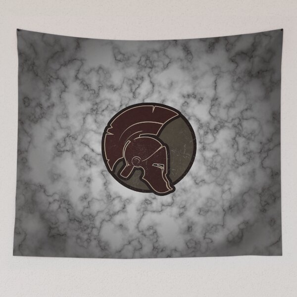 Item preview, Spartan Greek Helmet on Marble designed and sold by SolarCross.