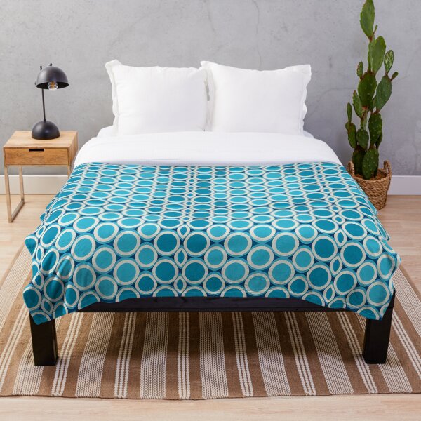 Artikelvorschau, blue geometric pattern circles entworfen und verkauft von QuikiPatterns.