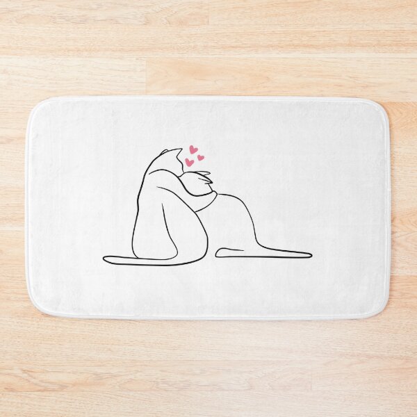 Item preview, Couple Cats - Minimal Cats designed and sold by TundiArt.