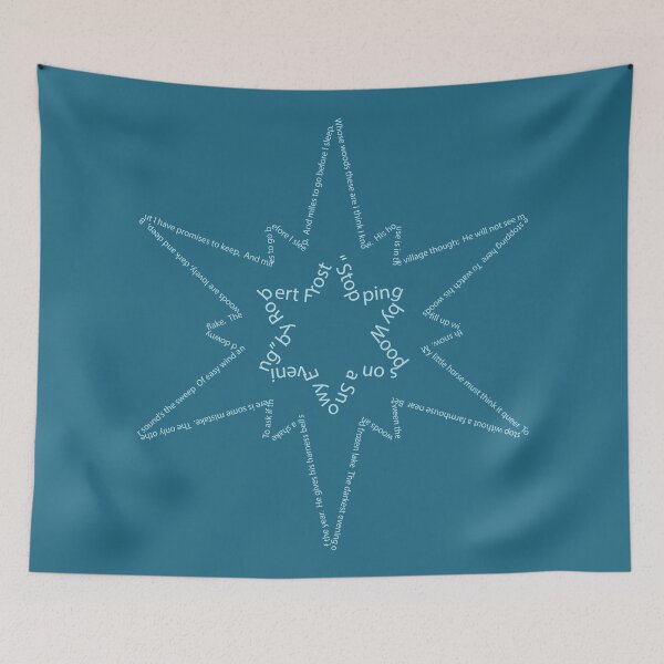 Item preview, "Stopping by Woods" Snowflake designed and sold by ArtistAriana.