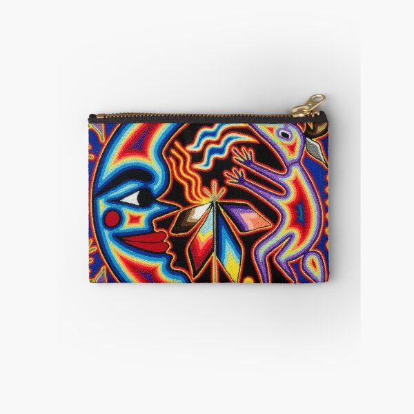 Item preview, Luna and shaman mexican huichol wixarika designed and sold by aramara-huichol.